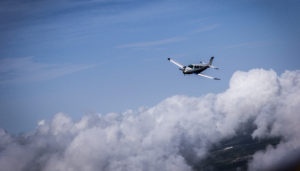 Beechcraft Bonanza in-flight