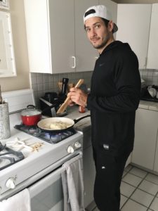 in the kitchen