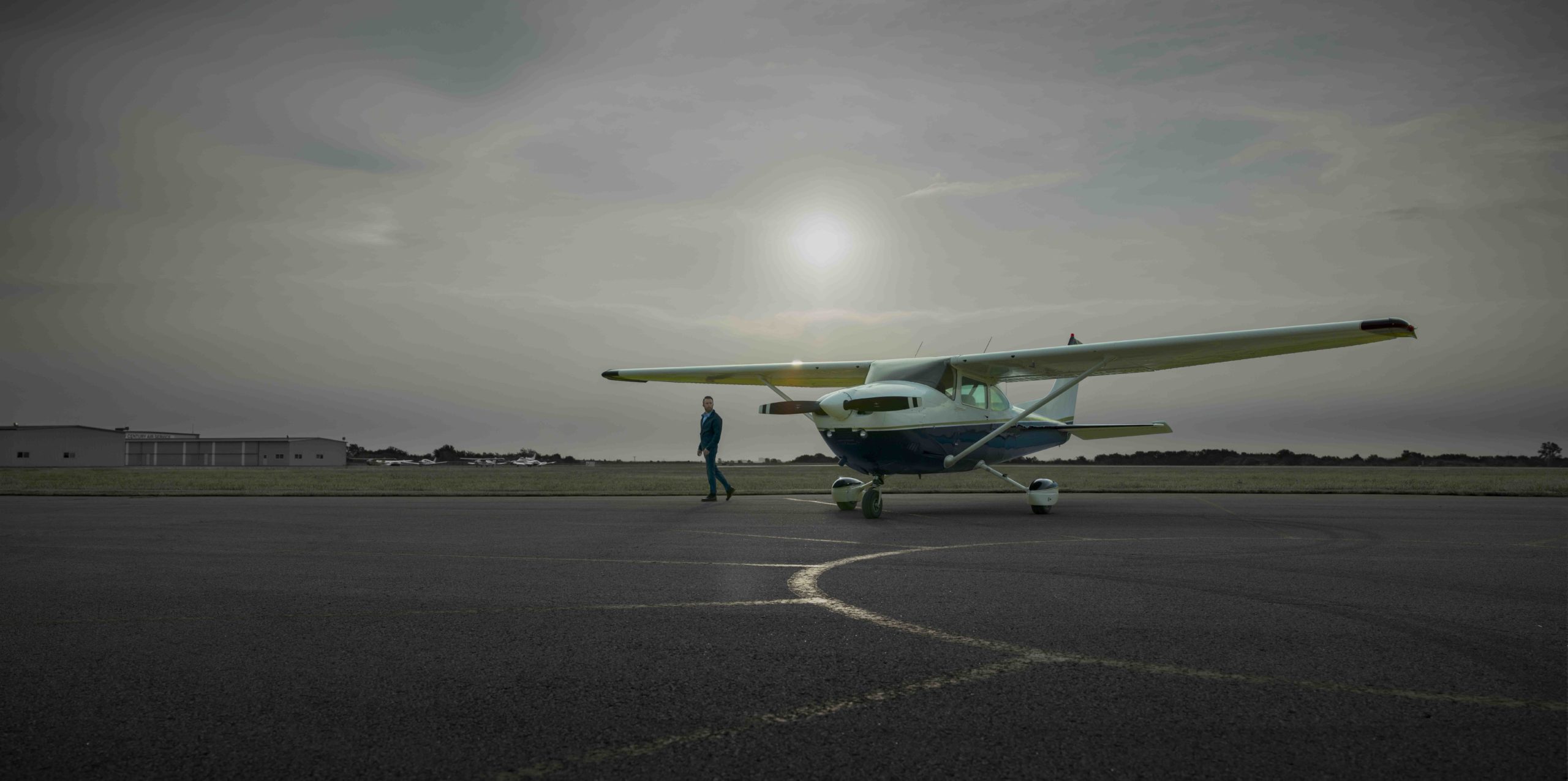 Airplane on ramp