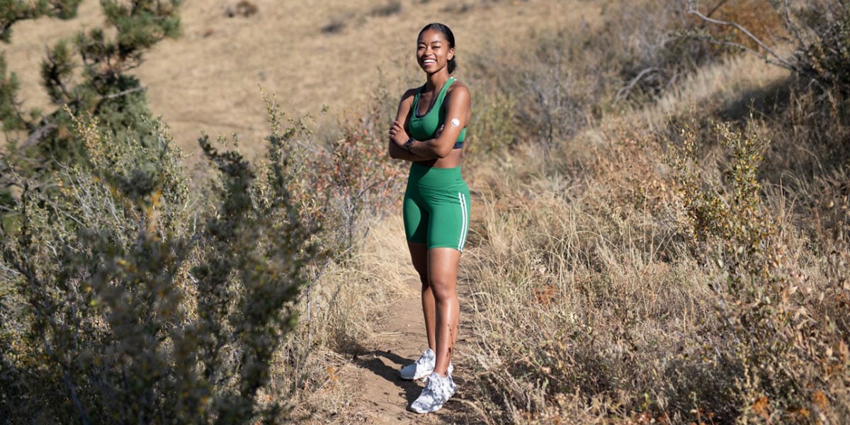 Tiana Cooks runs with Garmin and Dexcom